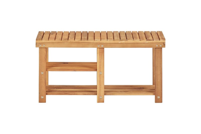 Kenkäteline 90x32x46 cm täysi akaasiapuu - Säilytys - Kenkäsäilytys