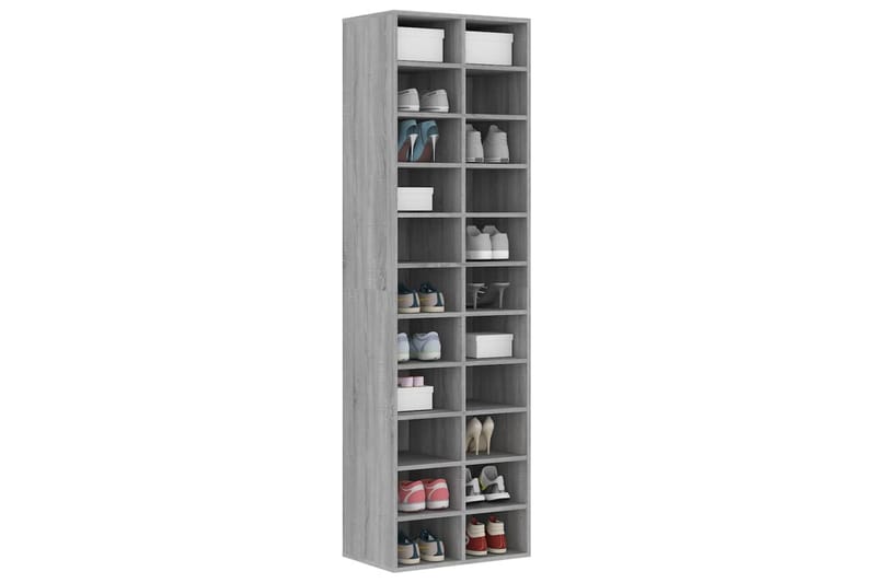 Kenkäteline harmaa Sonoma 54x34x183 cm tekninen puu - Harmaa - Säilytys - Kenkäsäilytys - Kenkäteline & kenkähylly