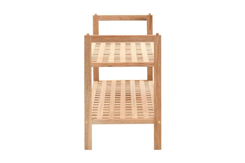 Kenkäteline kiinteä pähkinäpuu 69x26x40 cm - Beige - Säilytys - Kenkäsäilytys