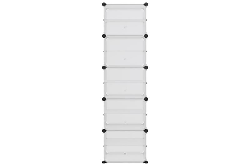 Kenkäteline läpinäkyvä 44x31,5x153,5 cm PP - Läpinäkyvä - Säilytys - Kenkäsäilytys - Kenkäteline & kenkähylly