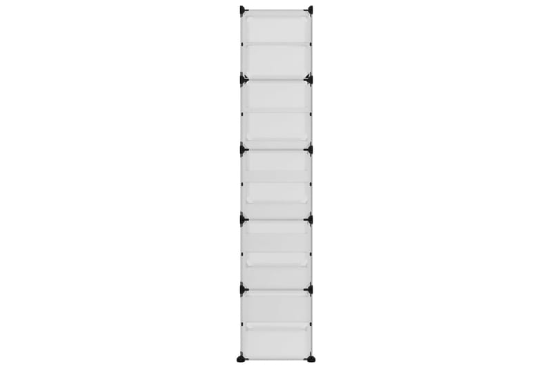 Kenkäteline läpinäkyvä 44x31,5x153,5 cm PP - Läpinäkyvä - Säilytys - Kenkäsäilytys - Kenkäteline & kenkähylly