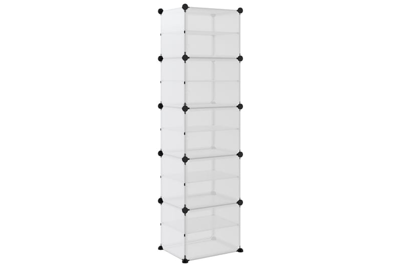 Kenkäteline läpinäkyvä 44x31,5x153,5 cm PP - Läpinäkyvä - Säilytys - Kenkäsäilytys - Kenkäteline & kenkähylly