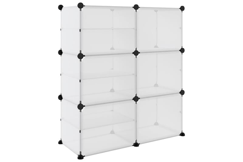Kenkäteline läpinäkyvä 84x31,5x93 cm PP - Läpinäkyvä - Säilytys - Kenkäsäilytys - Kenkäteline & kenkähylly