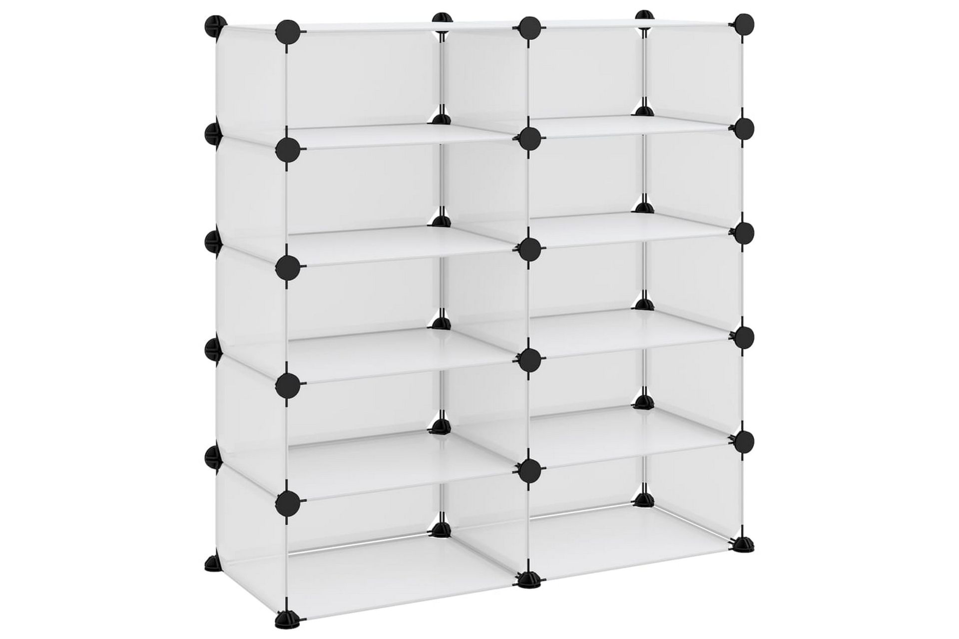 Kenkäteline läpinäkyvä 84x32x88,5 cm PP - Läpinäkyvä - Säilytys - Kenkäsäilytys - Kenkäteline & kenkähylly