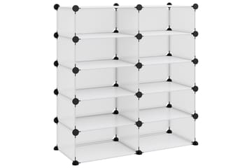 Kenkäteline läpinäkyvä 84x32x88,5 cm PP - Läpinäkyvä - Säilytys - Kenkäsäilytys - Kenkäteline & kenkähylly