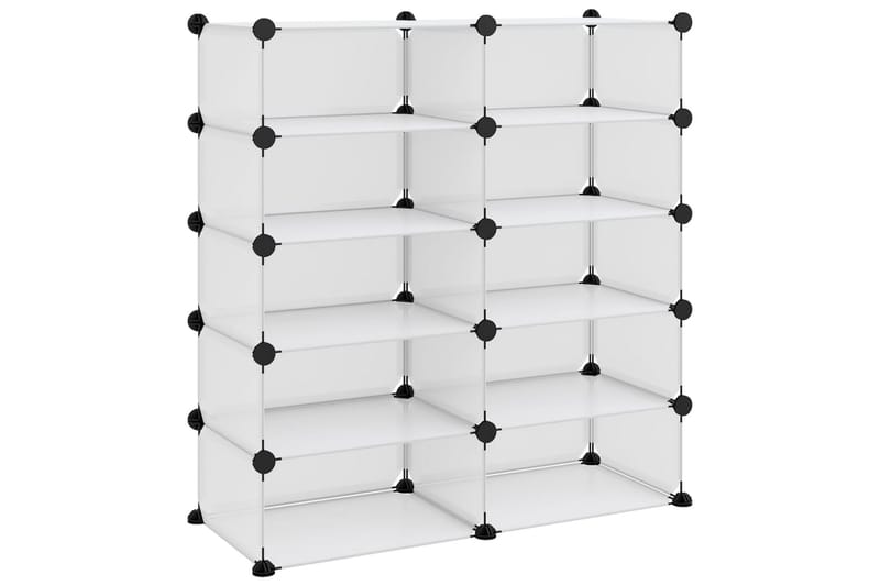 Kenkäteline läpinäkyvä 84x32x88,5 cm PP - Läpinäkyvä - Säilytys - Kenkäsäilytys - Kenkäteline & kenkähylly