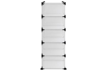 Kenkäteline läpinäkyvä 84x32x88,5 cm PP - Läpinäkyvä - Säilytys - Kenkäsäilytys - Kenkäteline & kenkähylly