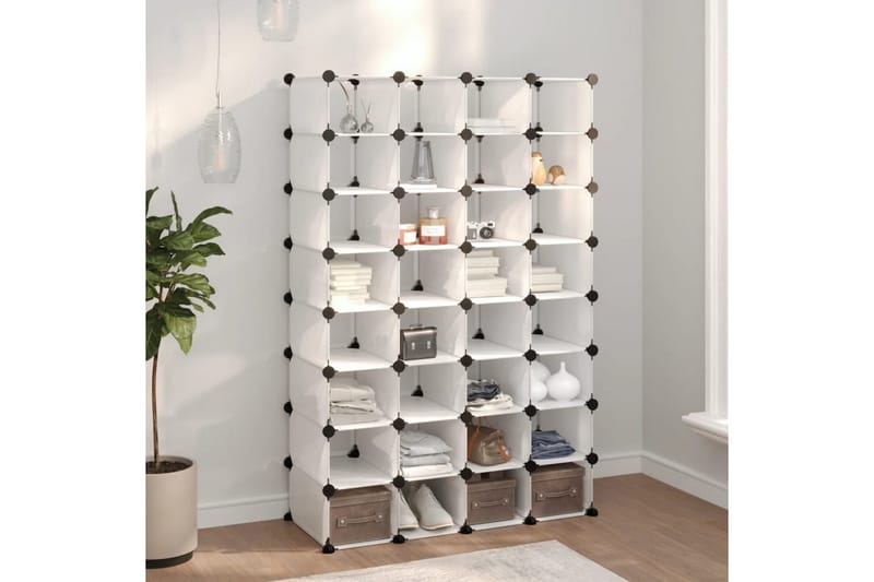 Kenkäteline läpinäkyvä 93x36,5x140 cm PP - Läpinäkyvä - Säilytys - Kenkäsäilytys - Kenkäteline & kenkähylly