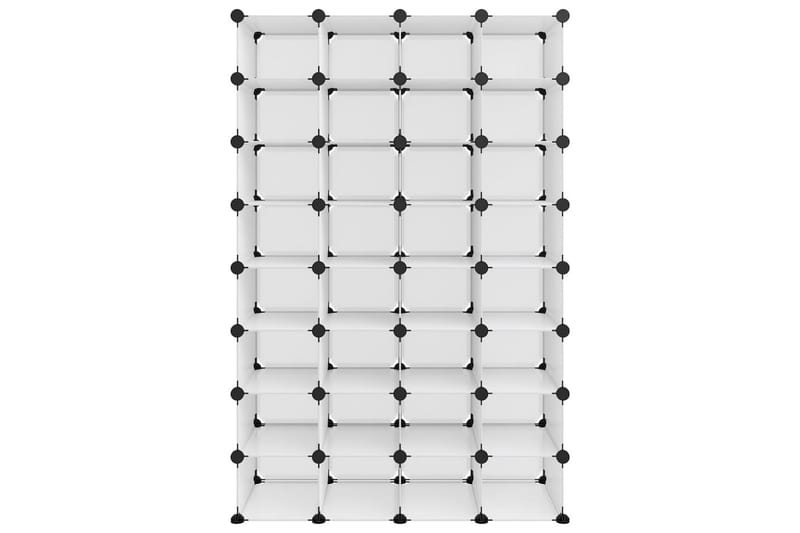 Kenkäteline läpinäkyvä 93x36,5x140 cm PP - Läpinäkyvä - Säilytys - Kenkäsäilytys - Kenkäteline & kenkähylly