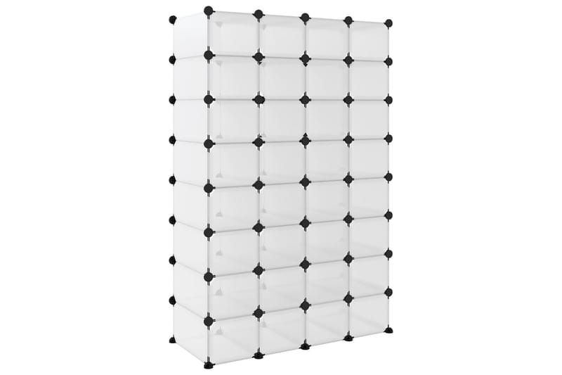 Kenkäteline läpinäkyvä 93x36,5x140 cm PP - Läpinäkyvä - Säilytys - Kenkäsäilytys - Kenkäteline & kenkähylly