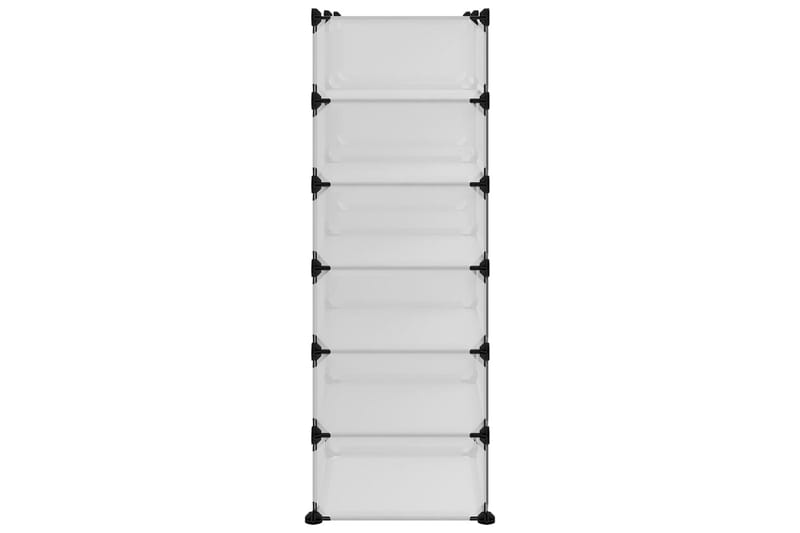 Kenkäteline läpinäkyvä 94,5x36,5x106 cm PP - Läpinäkyvä - Säilytys - Kenkäsäilytys - Kenkäteline & kenkähylly