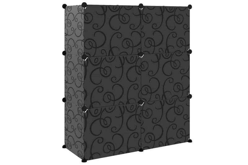 Kenkäteline musta 84,5x31x93,5 cm PP - Musta - Säilytys - Kenkäsäilytys - Kenkäteline & kenkähylly