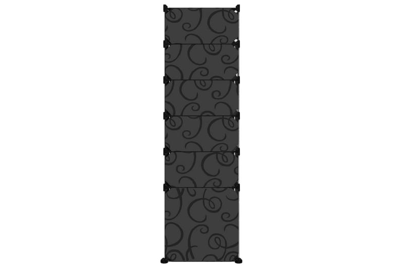 Kenkäteline musta 94x37x125 cm PP - Musta - Säilytys - Kenkäsäilytys - Kenkäteline & kenkähylly