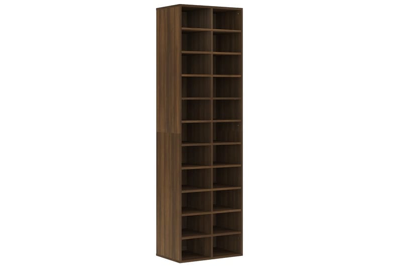 Kenkäteline ruskea tammi 54x34x183 cm tekninen puu - Ruskea - Säilytys - Kenkäsäilytys - Kenkäteline & kenkähylly