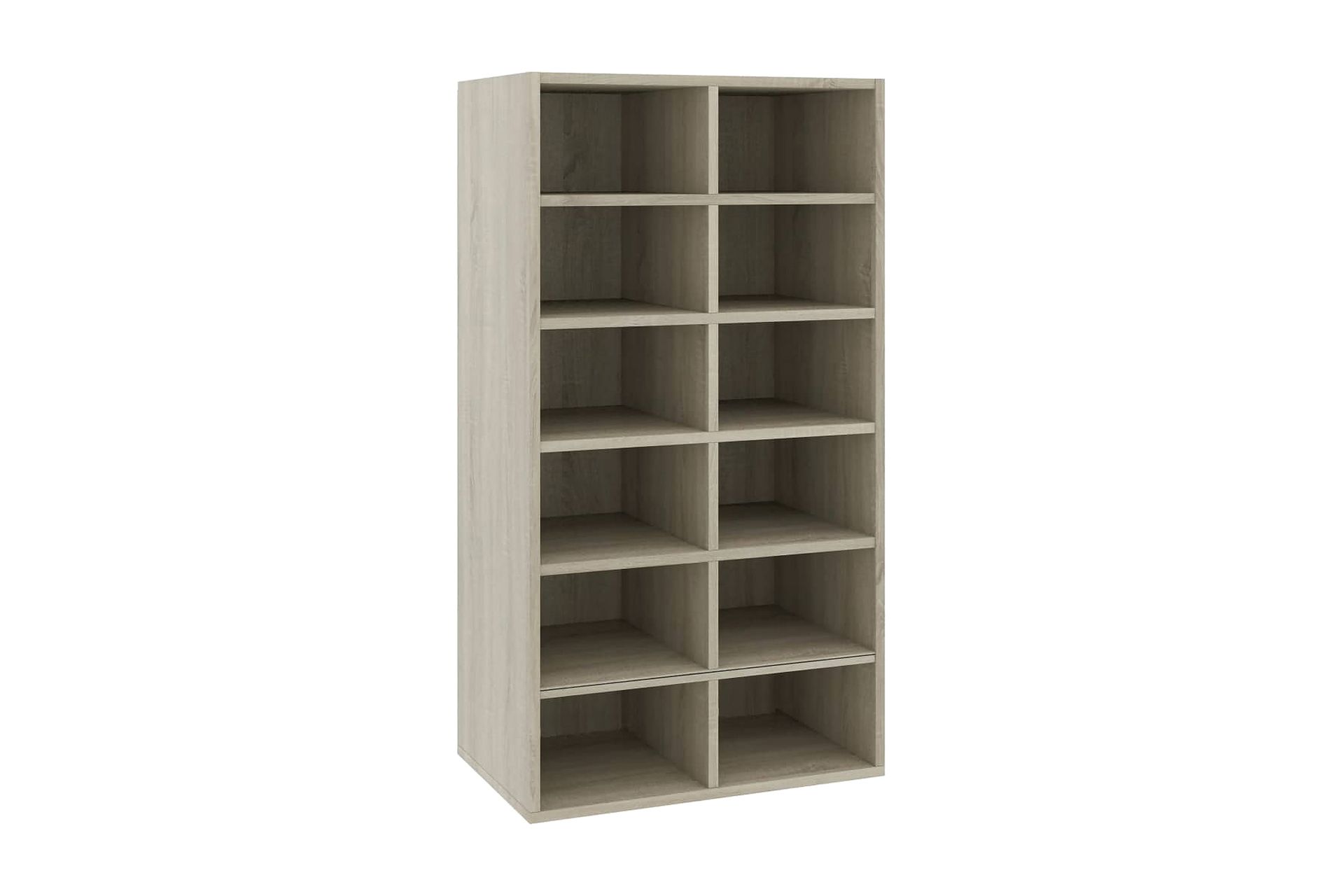 Kenkäteline Sonoma-tammi 54x34x100 cm lastulevy - Ruskea - Säilytys - Kenkäsäilytys