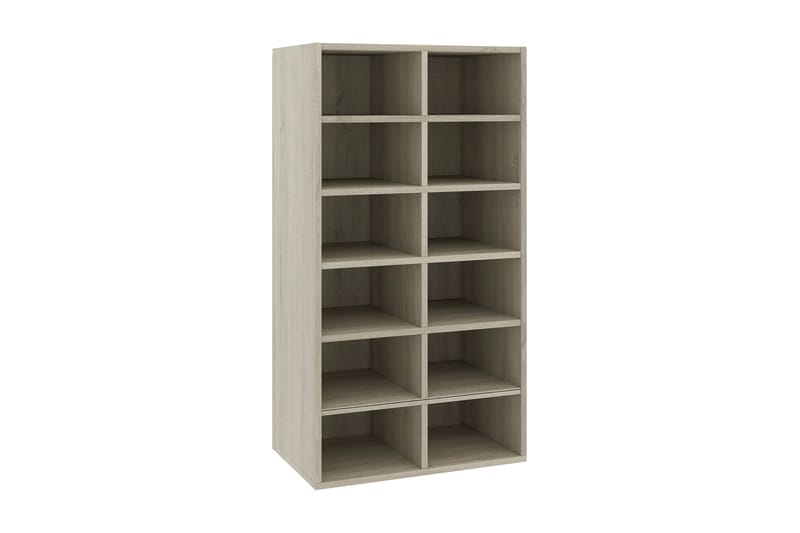 Kenkäteline Sonoma-tammi 54x34x100 cm lastulevy - Ruskea - Säilytys - Kenkäsäilytys