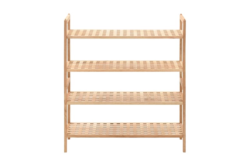 Kenkäteline pähkinäpuu 69x26x81 cm - Beige - Säilytys - Kenkäsäilytys