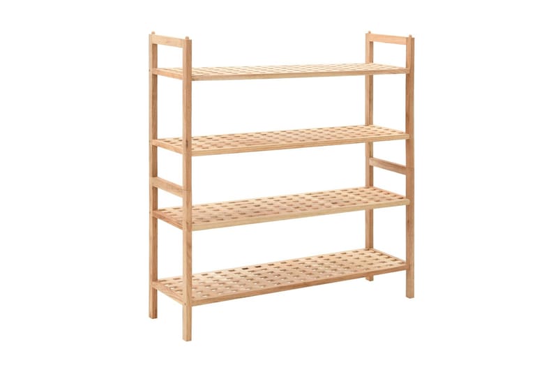 Kenkäteline pähkinäpuu 69x26x81 cm - Beige - Säilytys - Kenkäsäilytys