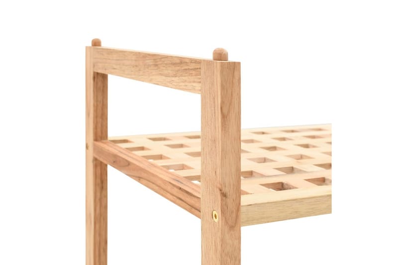 Kenkäteline pähkinäpuu 69x26x81 cm - Beige - Säilytys - Kenkäsäilytys