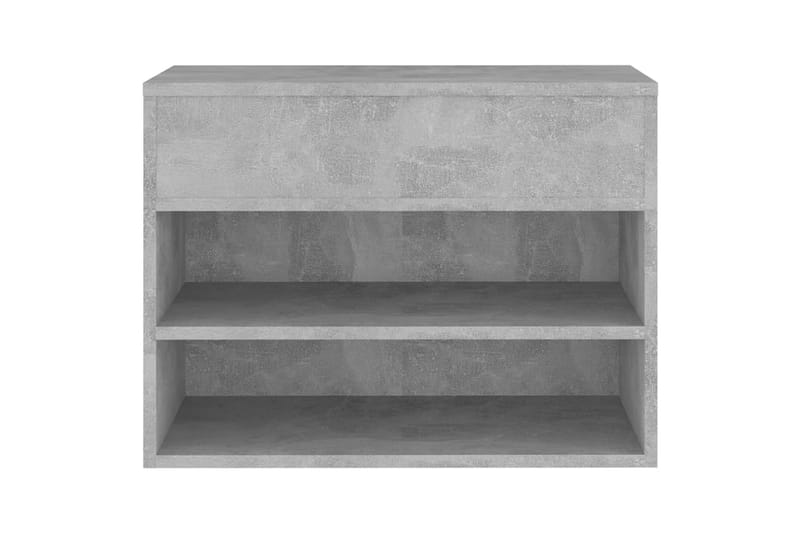 Kenkien säilytyspenkki betoninharmaa 60x30x45 cm lastulevy - Harmaa - Säilytys - Kenkäsäilytys