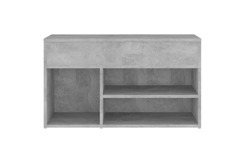 Kenkien säilytyspenkki betoninharmaa 80x30x45 cm levy - Harmaa - Säilytys - Kenkäsäilytys