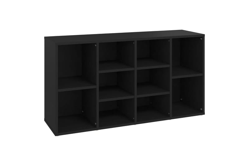 Kenkien säilytyspenkki musta 103x30x54,5 cm lastulevy - Säilytys - Kenkäsäilytys