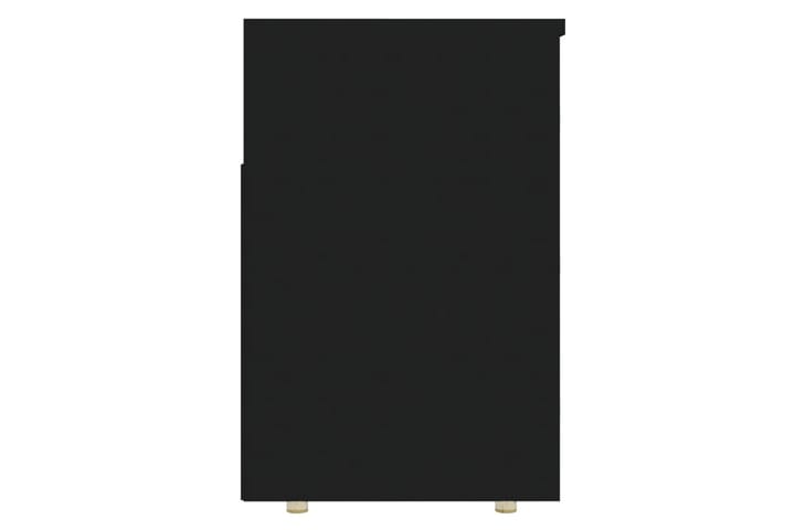 Kenkien säilytyspenkki musta 105x30x45 cm levy - Musta - Säilytyskaappi - Kenkäsäilytys - Eteisen säilytys - Kenkäkaappi