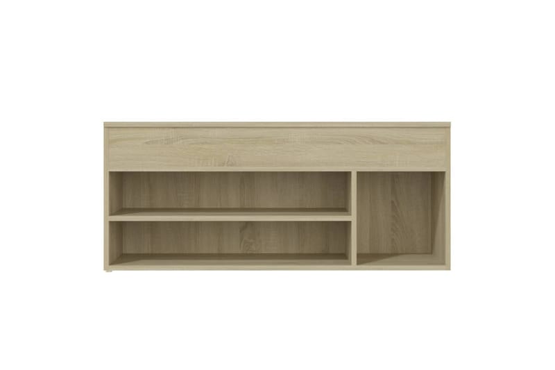 Kenkien säilytyspenkki Sonoma-tammi 105x30x45cm lastulevy - Ruskea - Säilytys - Kenkäsäilytys