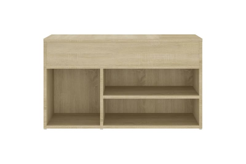 Kenkien säilytyspenkki Sonoma-tammi 80x30x45 cm lastulevy - Ruskea - Säilytys - Kenkäsäilytys