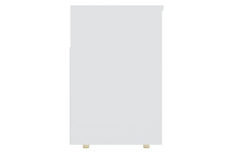 Kenkien säilytyspenkki valkoinen 105x30x45 cm lastulevy - Valkoinen - Säilytys - Kenkäsäilytys