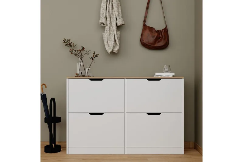 Kiichi Kenkäkaappi 120,5 cm - Pähkinä - Säilytys - Kenkäsäilytys