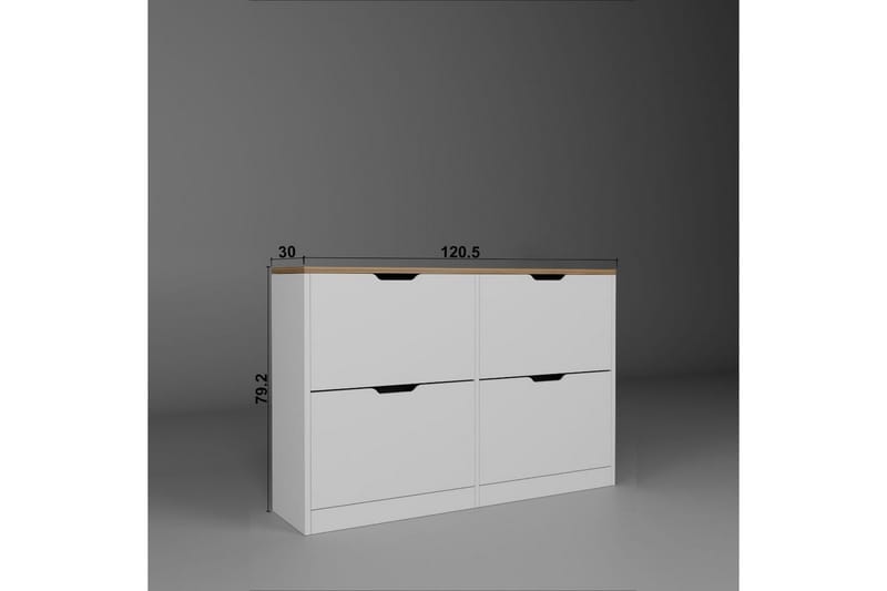 Kiichi Kenkäkaappi 120,5 cm, Pähkinä