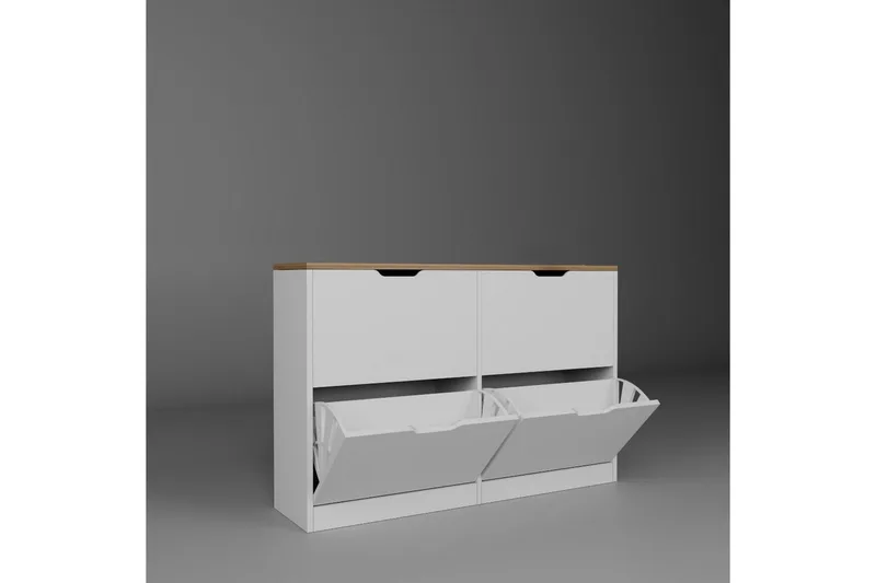 Kiichi Kenkäkaappi 120,5 cm - Pähkinä - Säilytys - Kenkäsäilytys