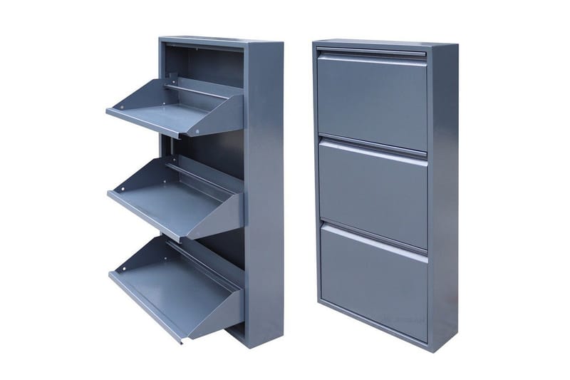 Mayazizi Kenkäkaappi 50 cm - Vaaleanharmaa - Säilytys - Kenkäsäilytys