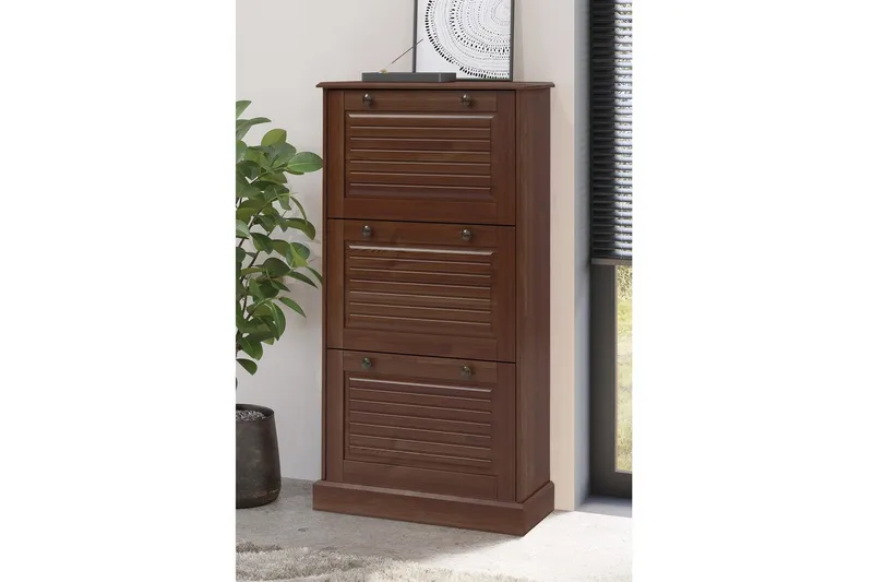 Mille Kenkäkaappi 75x130 cm - Ruskea - Säilytys - Kenkäsäilytys