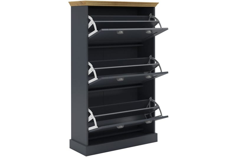 Motala Kengätkaappi 80x132 cm - Harmaa - Säilytys - Kenkäsäilytys