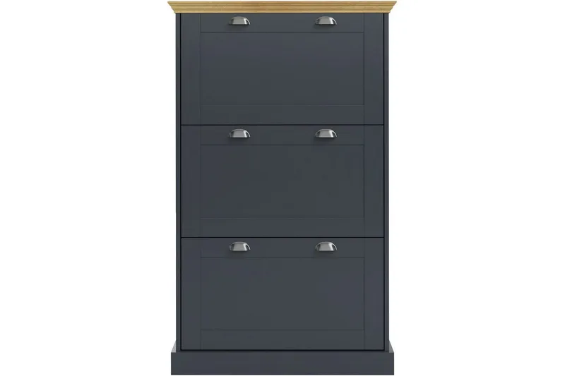 Motala Kengätkaappi 80x132 cm - Harmaa - Säilytys - Kenkäsäilytys