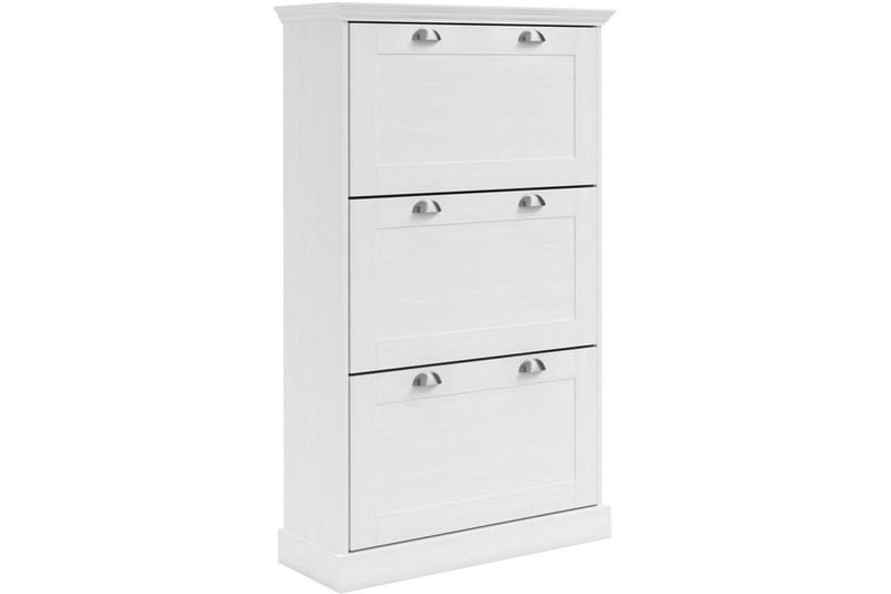 Motala Kengätkaappi 80x132 cm, Valkoinen