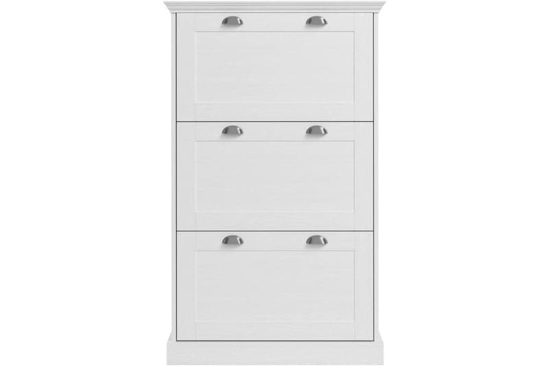 Motala Kengätkaappi 80x132 cm - Valkoinen - Säilytys - Kenkäsäilytys