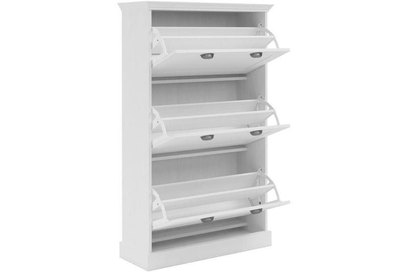 Motala Kengätkaappi 80x132 cm - Valkoinen - Säilytys - Kenkäsäilytys