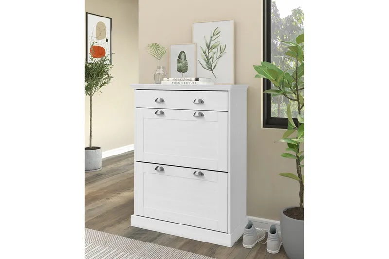 Motala Kenkäkaappi 80x105 cm - Valkoinen - Säilytys - Kenkäsäilytys