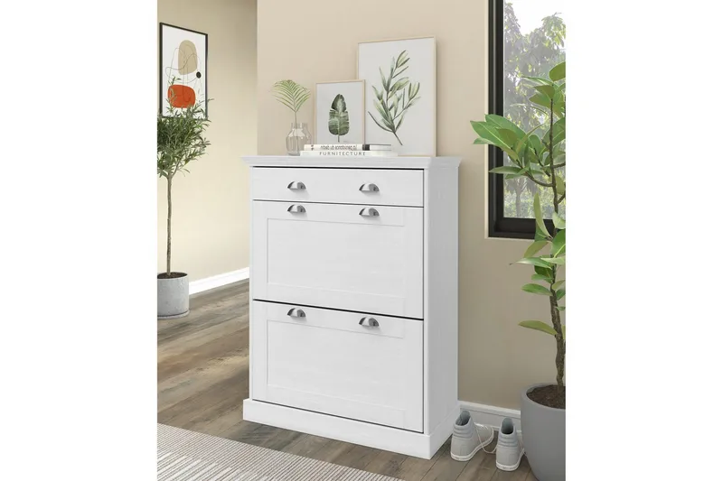 Motala Kenkäkaappi 80x105 cm - Valkoinen - Säilytys - Kenkäsäilytys