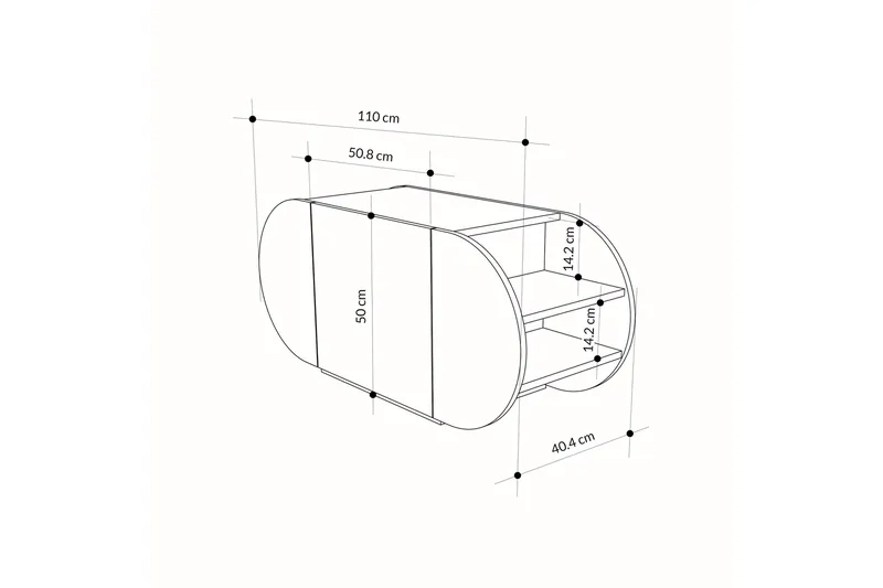 Pozy Kenkäkaappi 110 cm - Valkoinen - Säilytys - Kenkäsäilytys