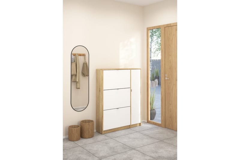 Rivornis Kenkäkaappi 98,8 cm - Luonnonväri - Säilytys - Kenkäsäilytys