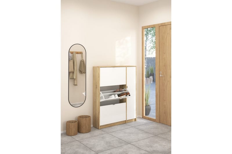 Rivornis Kenkäkaappi 98,8 cm - Luonnonväri - Säilytys - Kenkäsäilytys