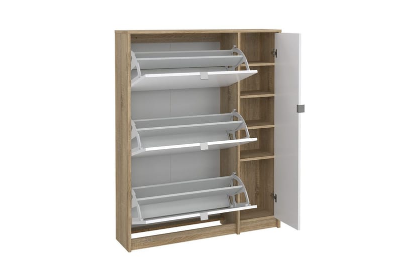 Rivornis Kenkäkaappi 98,8 cm - Luonnonväri - Säilytys - Kenkäsäilytys