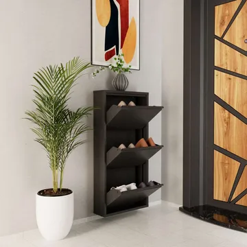 Rylanis kenkäkaappi 50x103 cm - Antrasiitti - Säilytys - Kenkäsäilytys