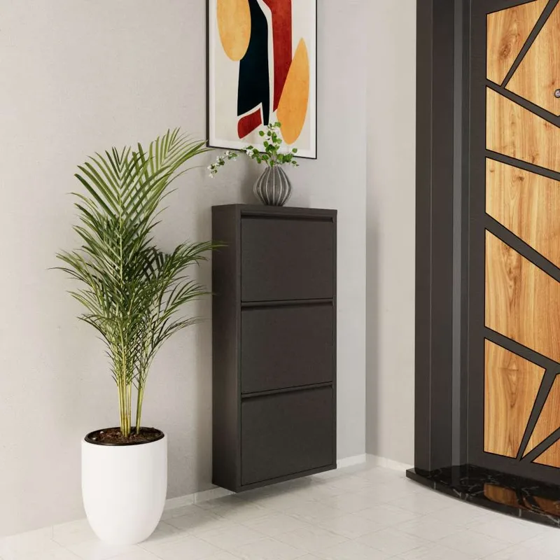 Rylanis kenkäkaappi 50x103 cm - Antrasiitti - Säilytys - Kenkäsäilytys