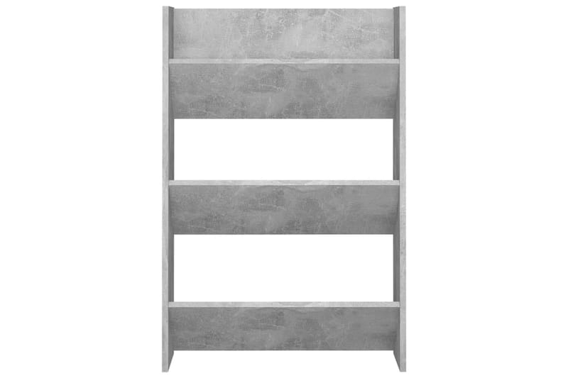 Seinäkenkäkaapit 2 kpl betoninharmaa 60x18x90 cm lastulevy - Säilytys - Kenkäsäilytys