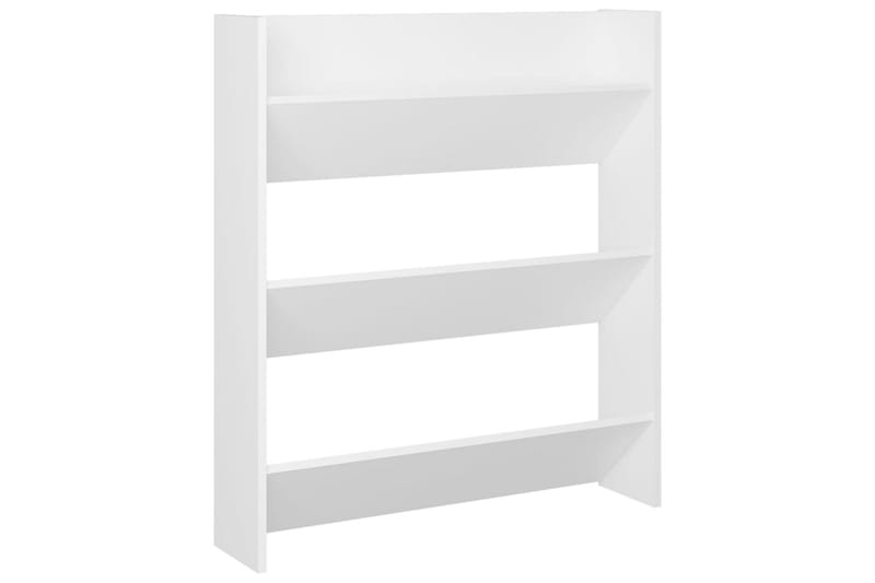 Seinäkenkäkaapit 2 kpl valkoinen 80x18x90 cm lastulevy - Säilytys - Kenkäsäilytys